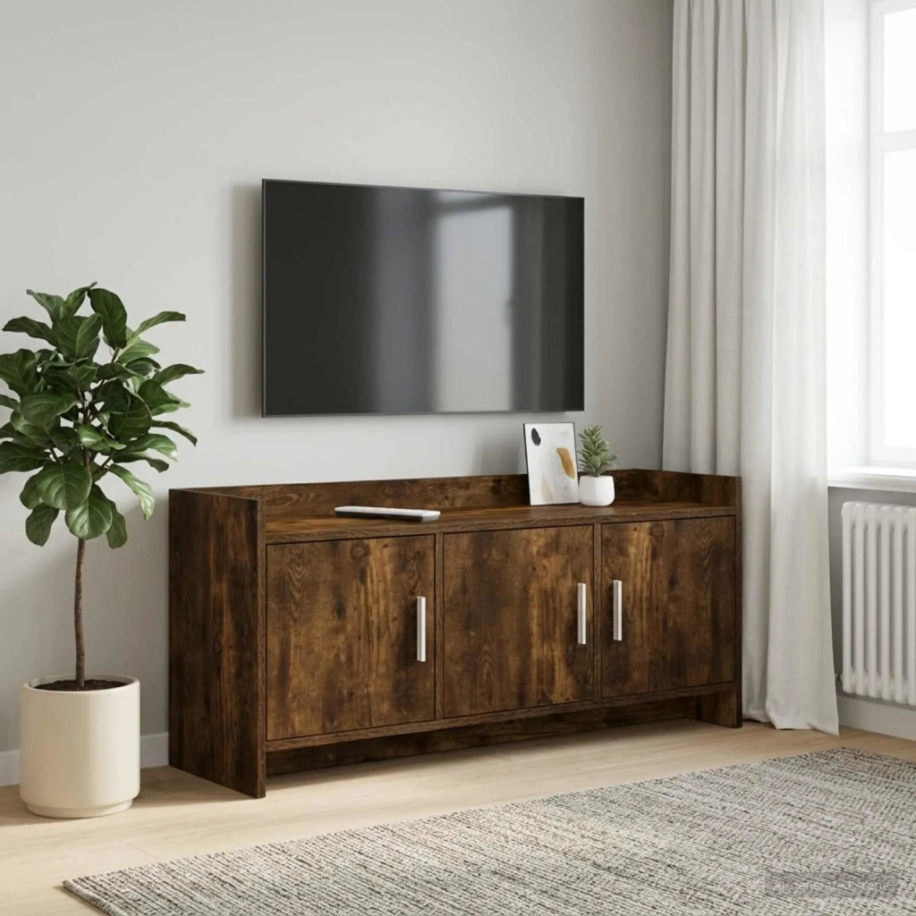 Mobile TV 102 x 33 x 47 cm Rovere Fumo Legno ingegnerizzato 8011191