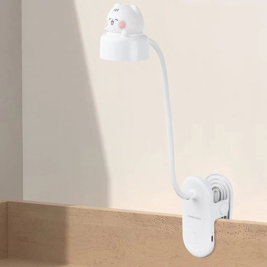 Lampada da lettura portatile, collegabile via USB, con 3 livelli di luminosità, 360° design adattabile, batteria 500 mAh, adatta per la lettura e il lavoro.