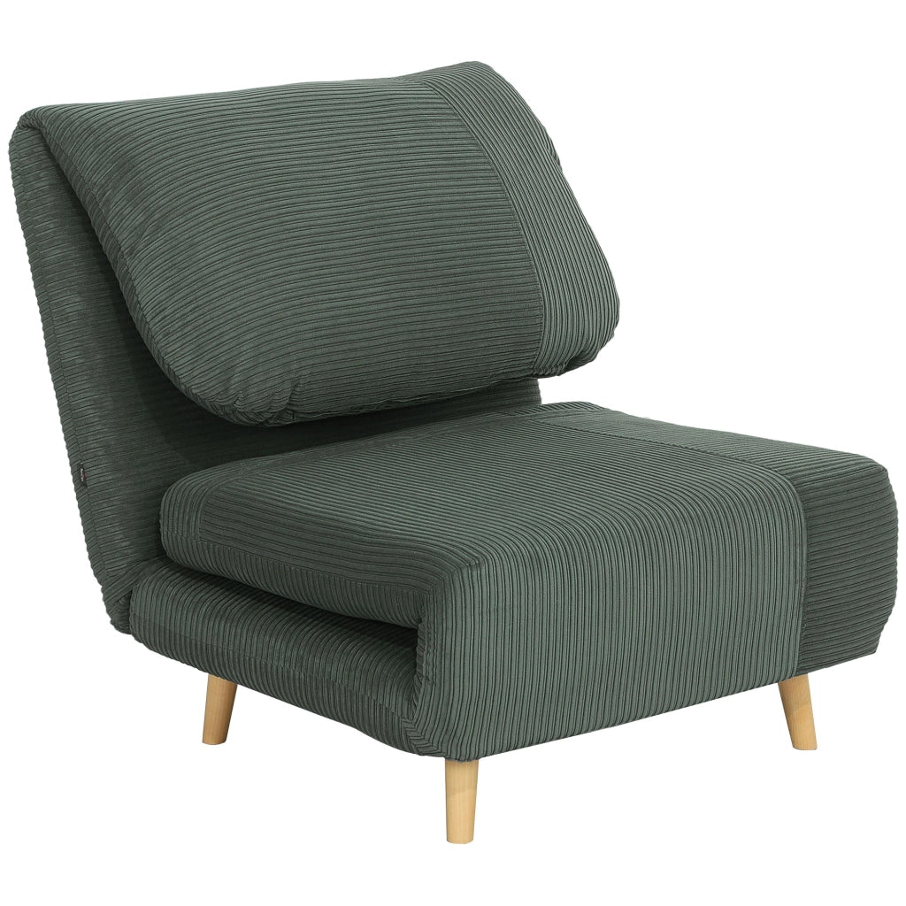 POLTRONA LETTO 82x89x83 cm 2 in 1 in poliestere verde