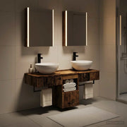 Set di Armadi da Bagno 5 pcs Legno antico 43 x 11,5 x 60,5 cm 3406293