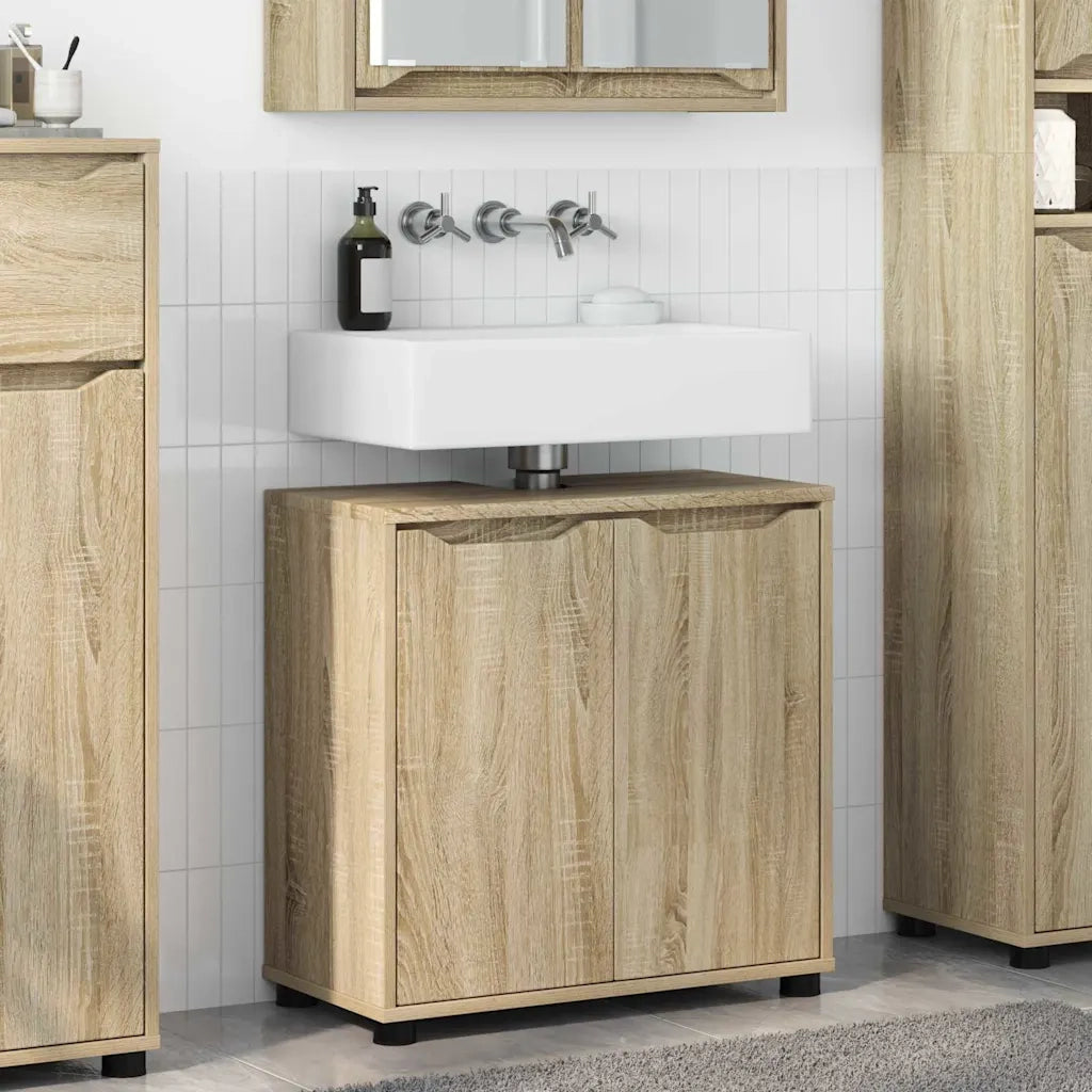 Mobile per lavabo da bagno Rovere Sonoma 60 x 30 x 60 cm 888749
