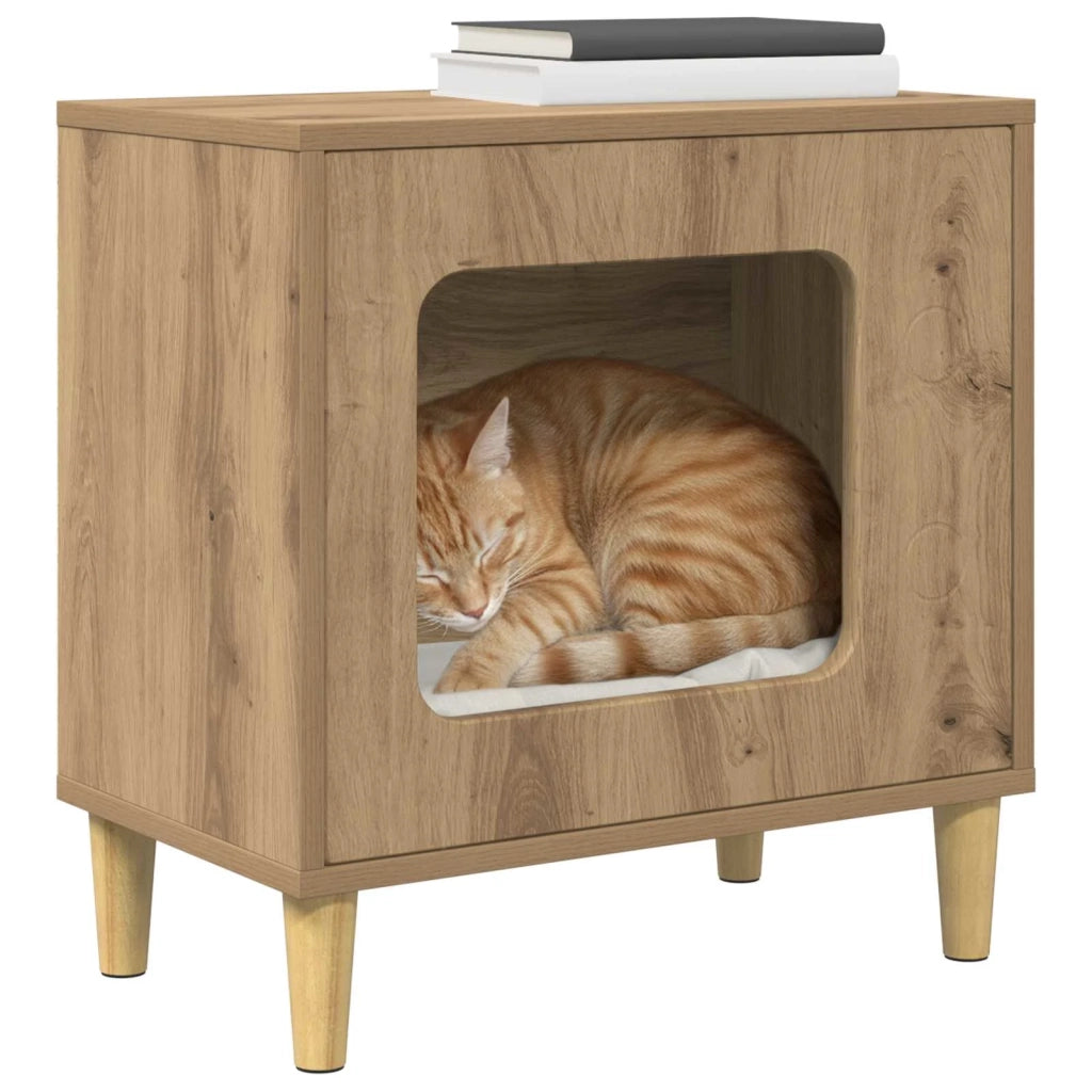 Casa per Gatti Rovere Artigianale 51 x 30 x 52 cm