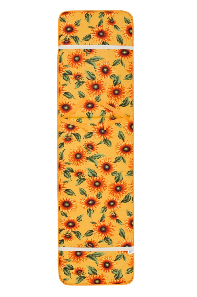 Cuscino Sdraio Morbido Girasoli Copri Seduta Lettino Prendisole Pieghevole Made In Italy Giallo