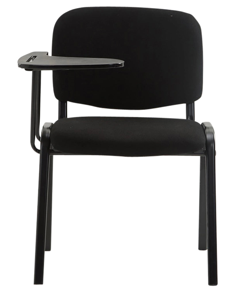 Set di 4 sedie Ken in tessuto con tavolo pieghevole nero
