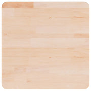 Piano Tavolo Quadrato 50x50x4 cm Massello Rovere Non Trattato 342943