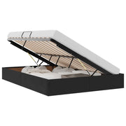 Letto matrimoniale | Letto per adulti | Letto ottomano con archiviazione Nero 140 x 190 cm Velluto