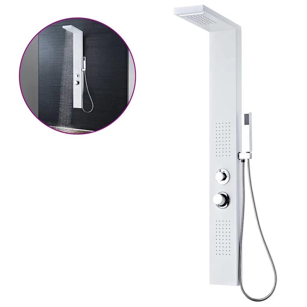 Pannello Doccia in Alluminio Bianco Opacocod mxl 102939