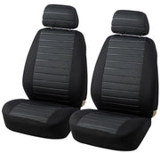 Sedili per auto universali - 2 pezzi - per tutti gli stagioni - fibra di poliestere - grigio/rosa/blu - forma perfetta - sedile per auto
