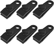 Set di clip per tenda da 6 - Tensionatore - Attacco - Tenda - Duraturo - Leggero - Resistente alla corrosione - Clip per tenda