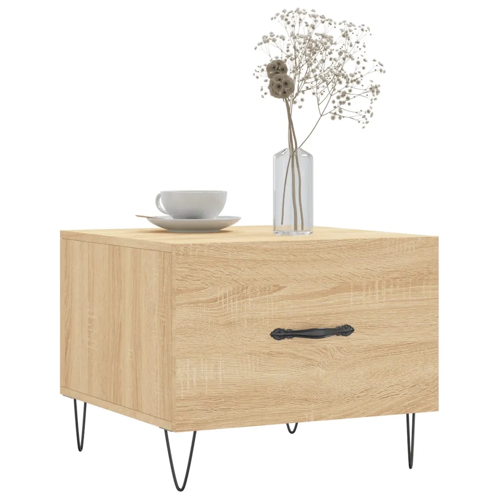 2 pz Tavolini salotto | Tavolino da caff¨¨ | Tavolino da Soggiorno Rovere Sonoma 50x50x40cm Legno Multistrato