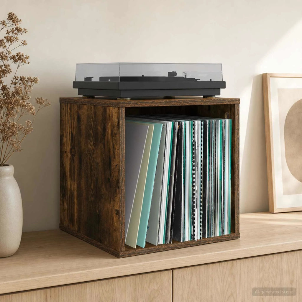 Scatola per album in vinile Rovere Fumo 37 x 36,5 x 38 cm 8012850