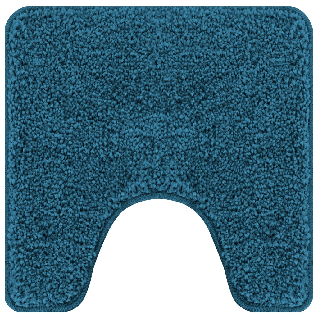 Tappetino da bagno a forma di U Blu 50x50 cm Polipropilene Antiscivolo