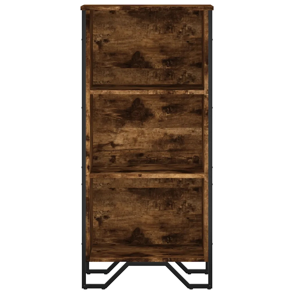 Libreria Rovere Fumo 50x31x106 cm in Legno Multistrato 848606