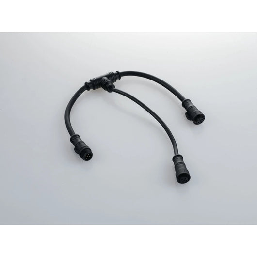 CAVO DI CONNESSIONE A T CON 1 CONNETTORE MASCHIO E 2 FEMMINE IP67 40CM + 20CM