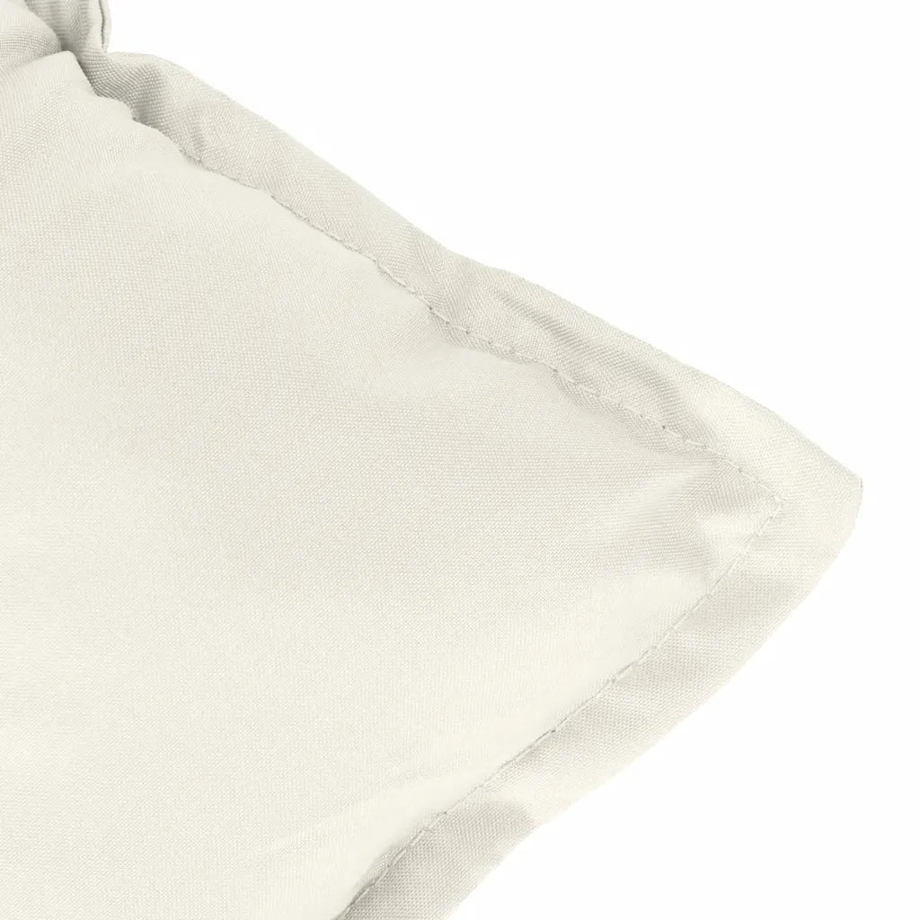 Cuscini Sedia Schiena Bassa 4 pz Crema MÃ©lange 100x50x7 Tessuto