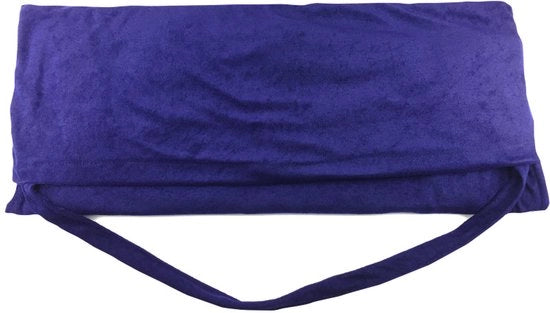 Doppio asciugamano per sdraio, asciugamano per sdraio con cerniera, con tasche laterali, adatto per mare, solarium, terrazzo, giardino, piscina e patio, Blu Marina, 73*210CM