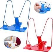 Pacchetto di 2 supporti per libri lettore per bambini con 7 posizioni regolabili supporto per libri portatile per bambini supporto per libri per la lettura per bambini per cucina e ufficio (rosso e nero)