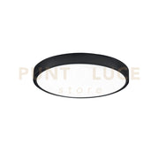 PLAFONIERA LED DOMO NERA TONDA 24W 2700LM 4000K  IP44 24X2,4CM