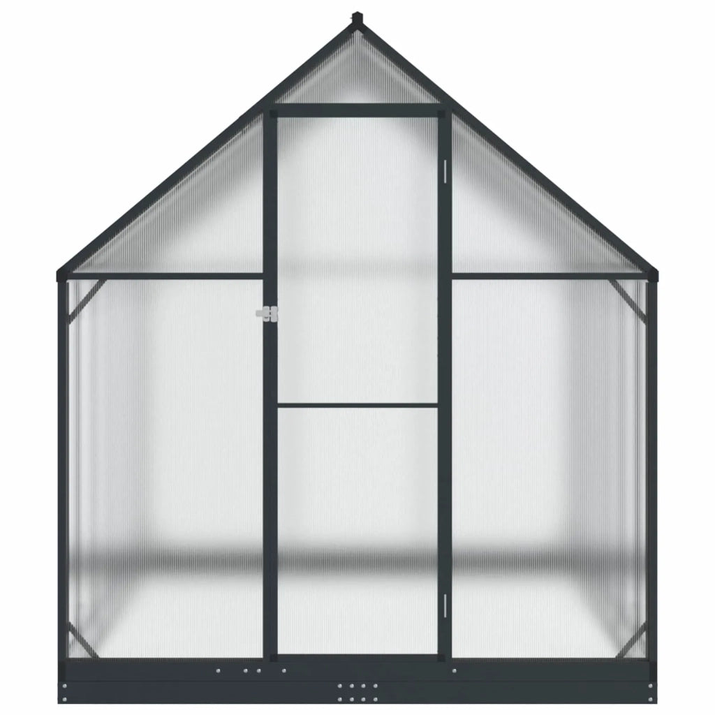 Serra da Giardino con porta Antracite 183,5 x 363,5 x 207 cm