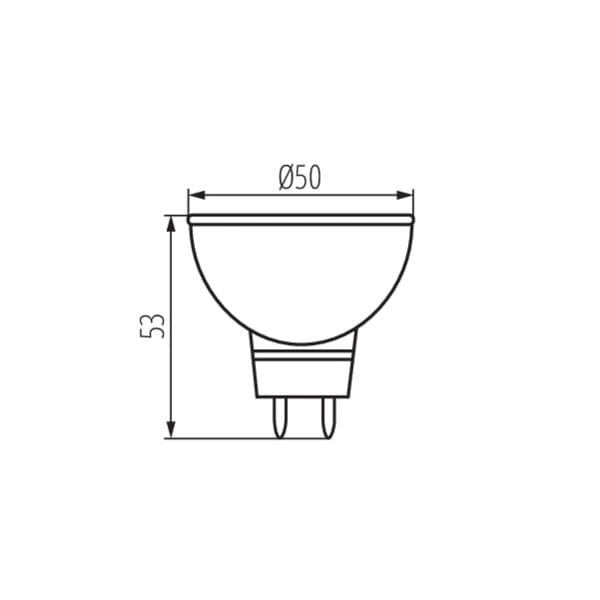 Lampadina LED MR16 GU5.3 7W 470lm 3000K calda Kanlux