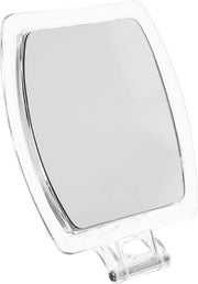 Specchio da trucco pieghevole con maniglia: specchio da trucco con 7x ingrandimento - piccolo specchio di acrilico portatile - specchio da tavolo - specchio ingrandente, 12,3 x 10,8 cm