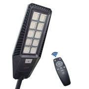 Trade Shop - Faro Stradale Solare Led 170 W Sensore Crepuscolare Ip65 Pannello Fotovoltaico -