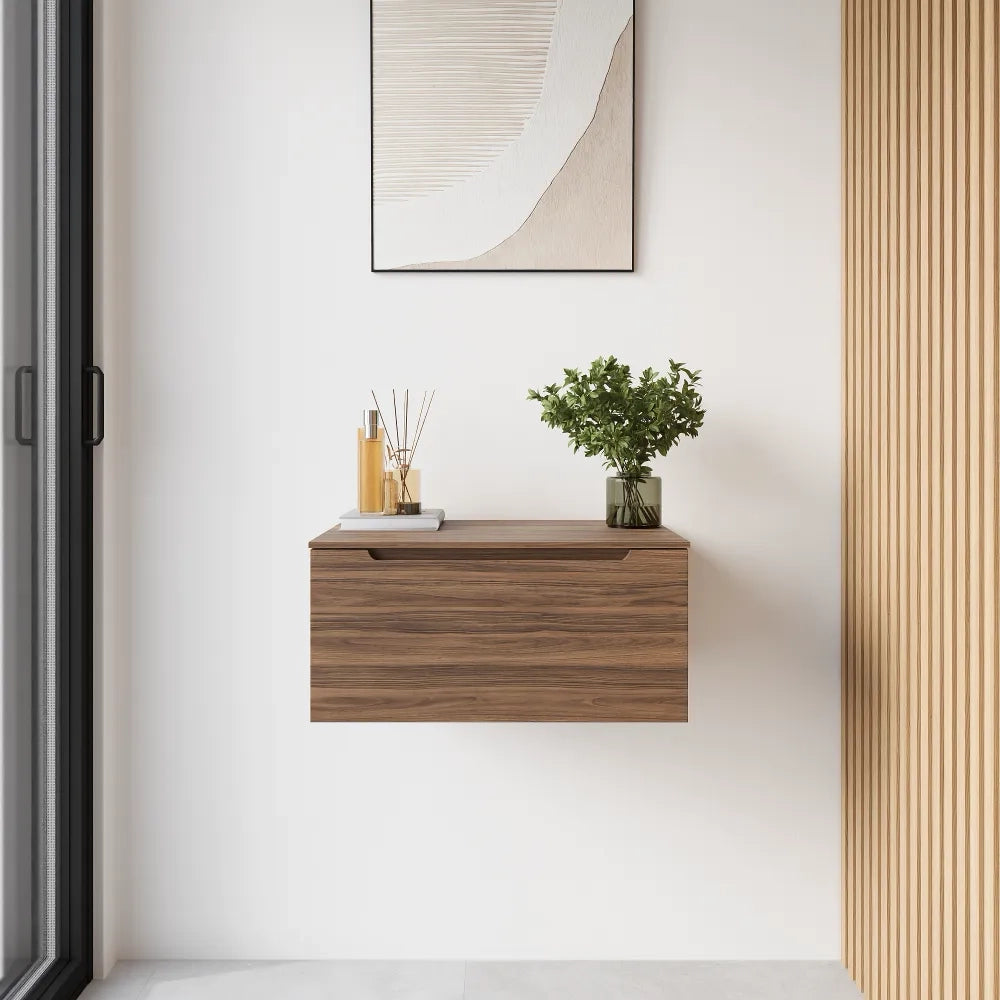 Cassettone scorrevole 60cm rovere scuro chiusura soft-close | Bako