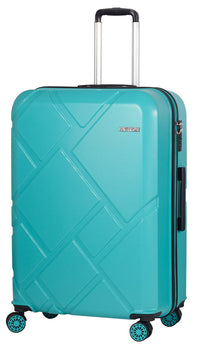 Trolley Valigia Grande Rigida in ABS 4 Ruote TSA Ravizzoni Mango Turchese