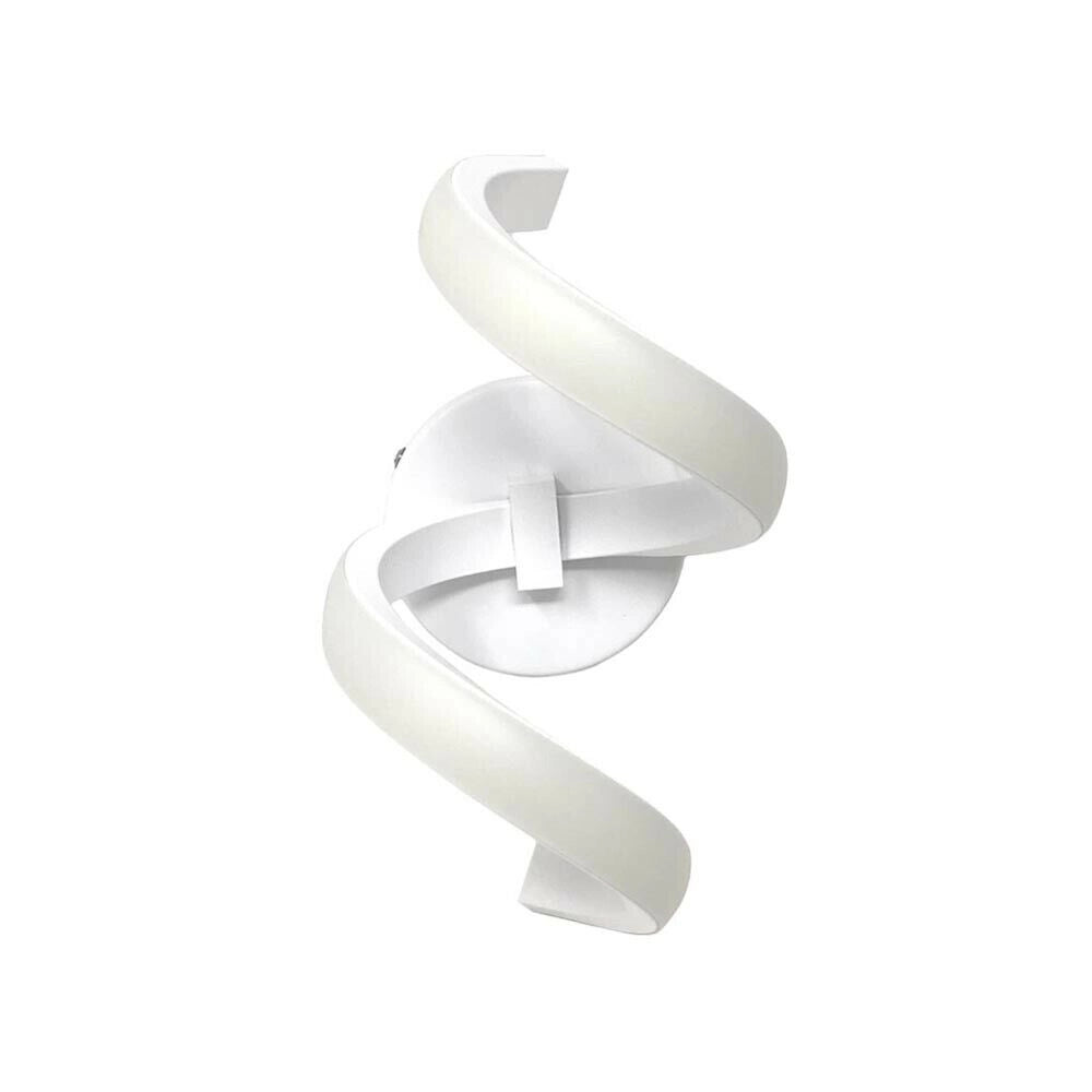 Applique Moderno Lampada da Parete a Muro per Illuminazione da Interno IP20 9W Silver Cromato Bianco Freddo 6500K