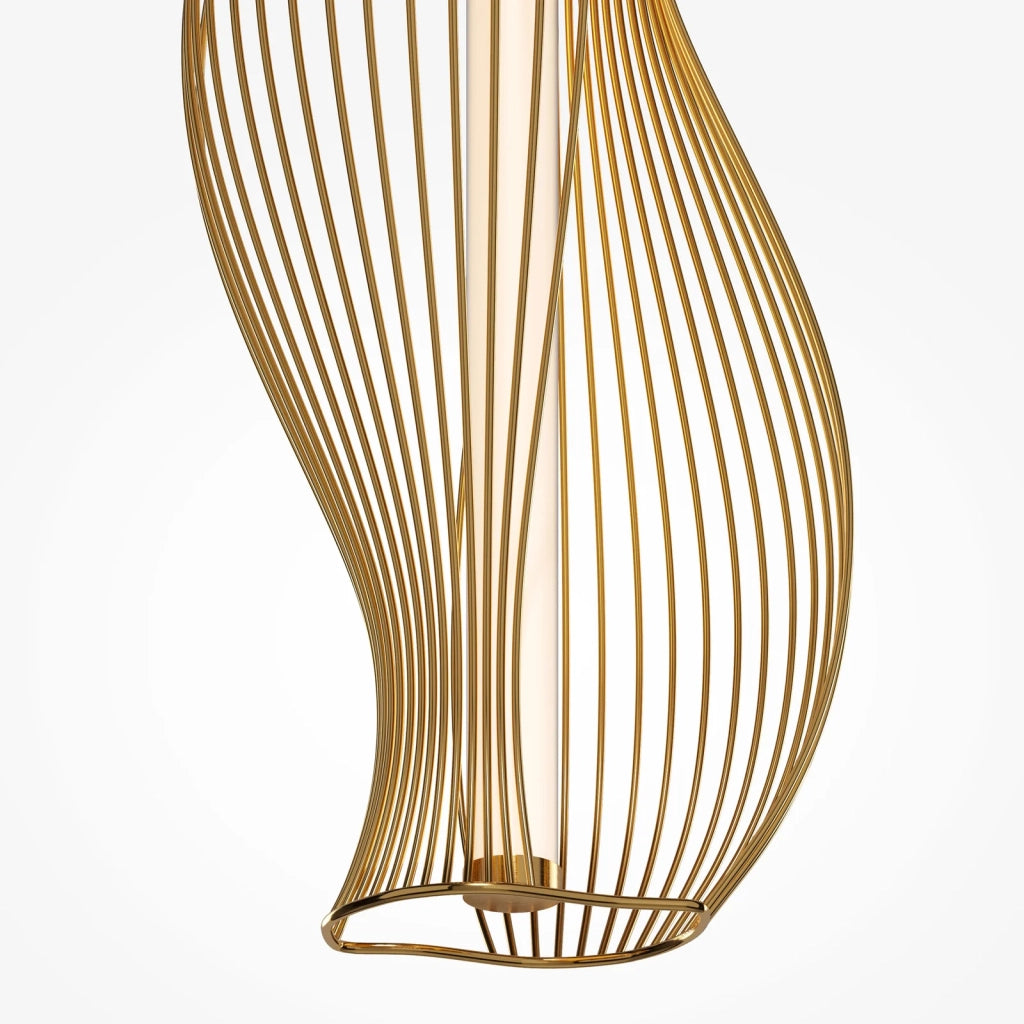 Maytoni Sospensione Contemporanea Shadows of the Past 1 luce LED integrato ottone metallo