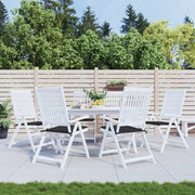 Cuscini per Sedia 6 pz Neri 40x40x4 cm in Tessuto Oxford 314017