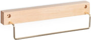 Asciugamano in legno - manico per asciugamano - 1 pezzo - marrone - legno - 30 cm