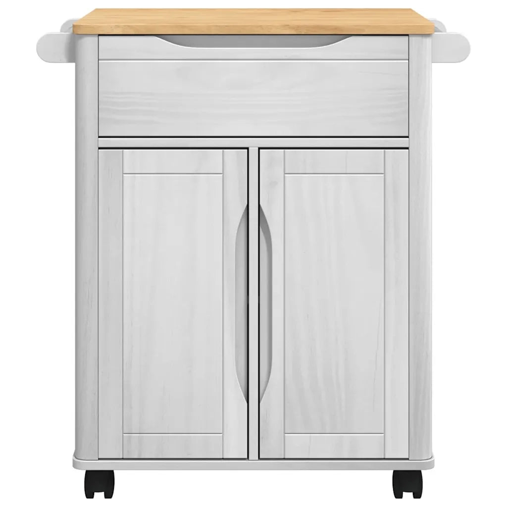 Carrello da Cucina FLORO Bianco 72,5 x 45 x 80 cm CFW8298183