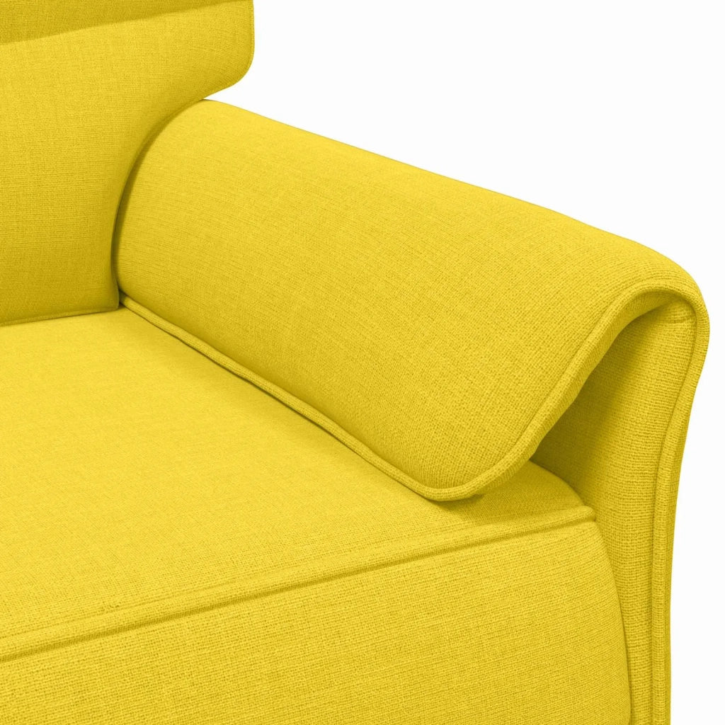 Set di divani 2 pz Giallo Chiaro Tessuto 3424881