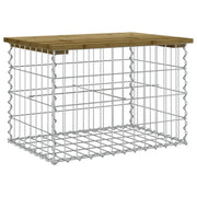 Panchina da Giardino | Panca da Giardino Design Gabbione 63x44x42 cm Pino Impregnato