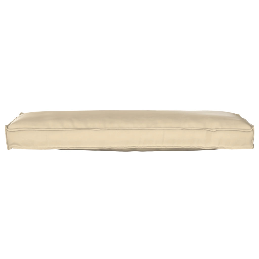 Cuscino per Pallet per Panchina Beige 120x40x8 cm Tessuto Oxford