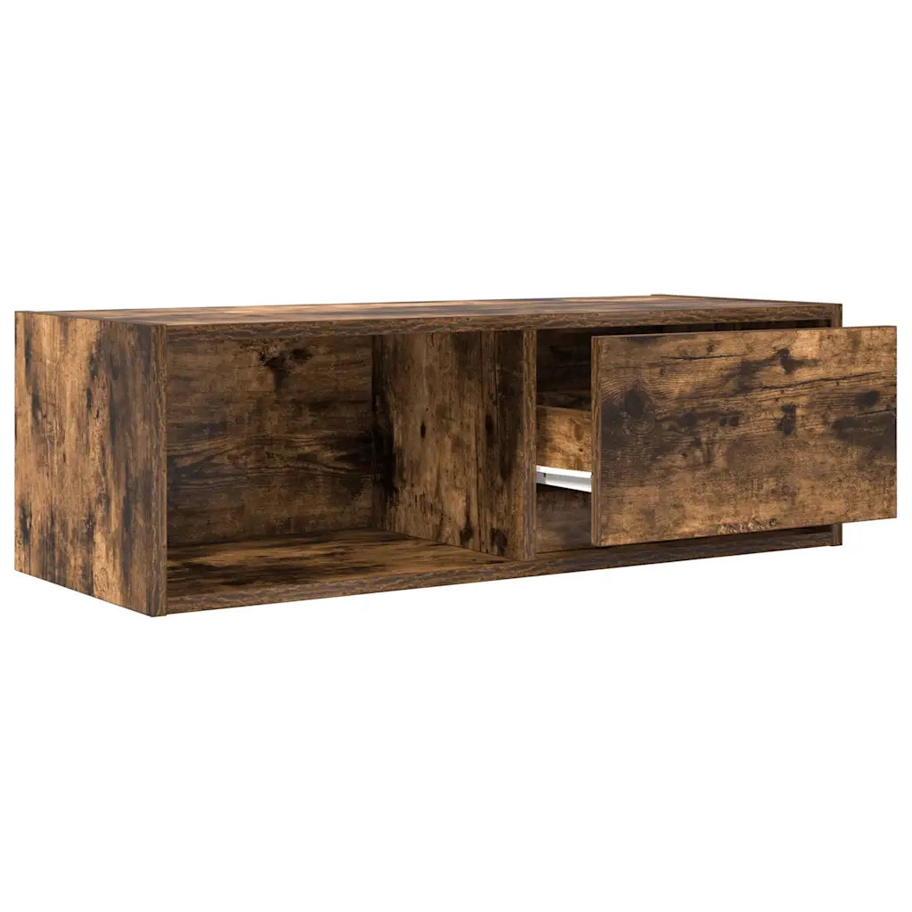 Mobile Porta TV Rovere Fumo 80x31x25,5 cm in Legno Multistrato