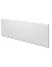 Grembiule vasca frontale universale 180x57 cm in acrilico bianco