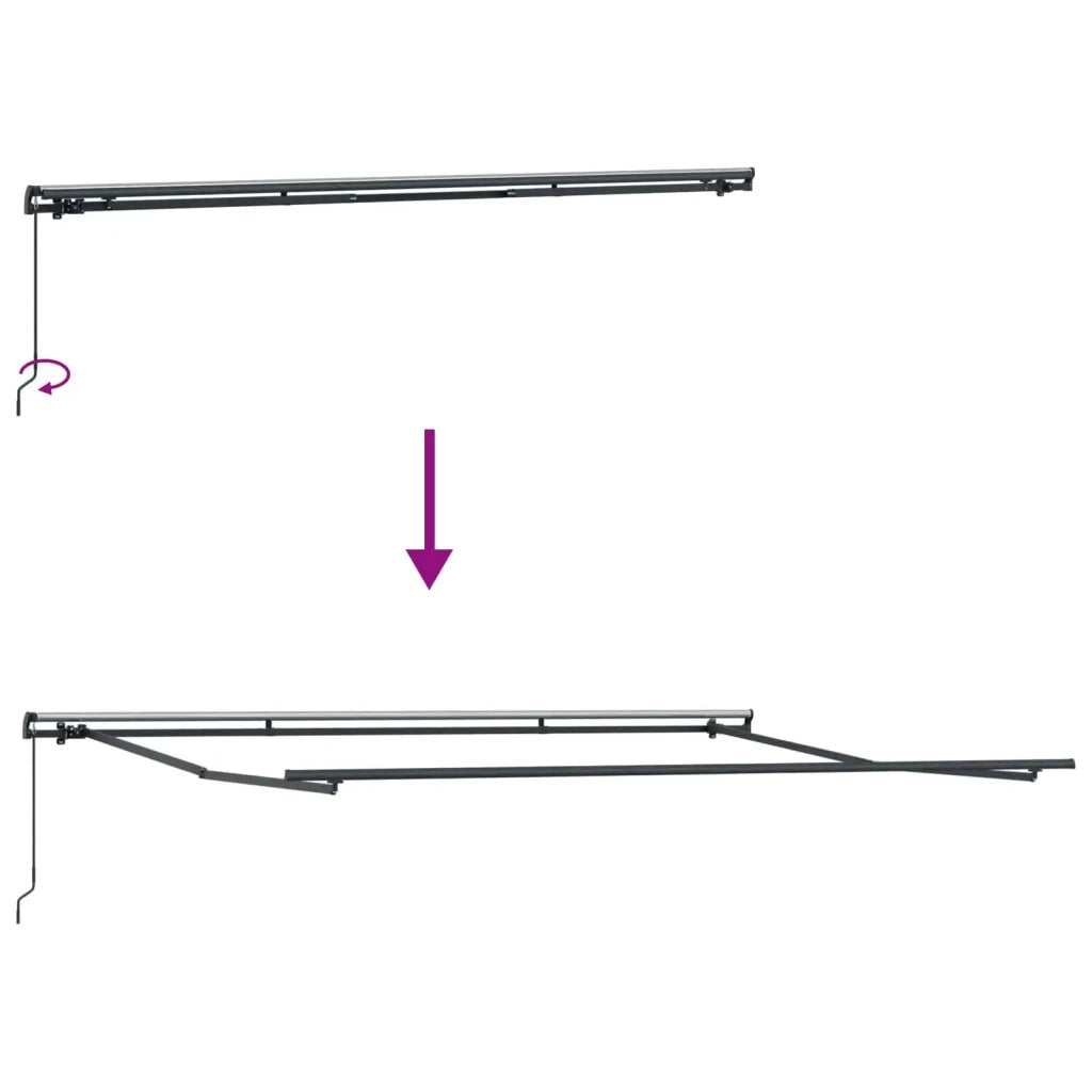 Tenda da Sole | Tenda Retrattile Beige 450 ¡Á 350 cm Poliestere e Acciaio