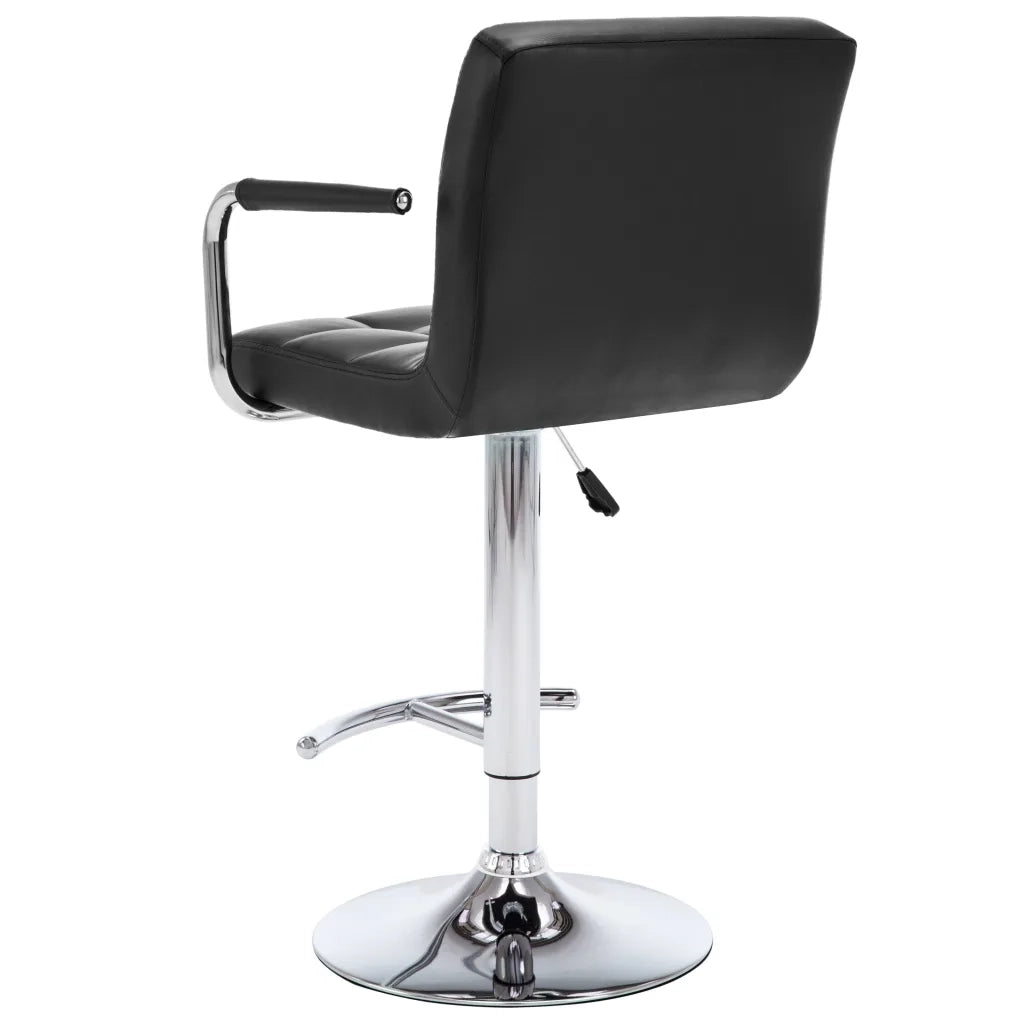 Sgabelli da Bar 2 pz Neri in Similpelle cod mxl 54941
