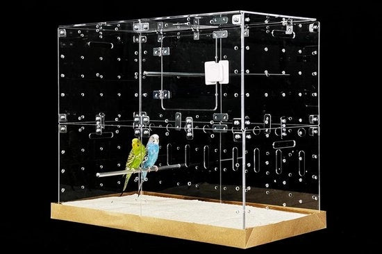 Casa per piccoli animali (model-E) - gabbia DIY espandibile per uccelli, topi, chinchilla e piccoli animali che richiedono spazio verticale e orizzontale