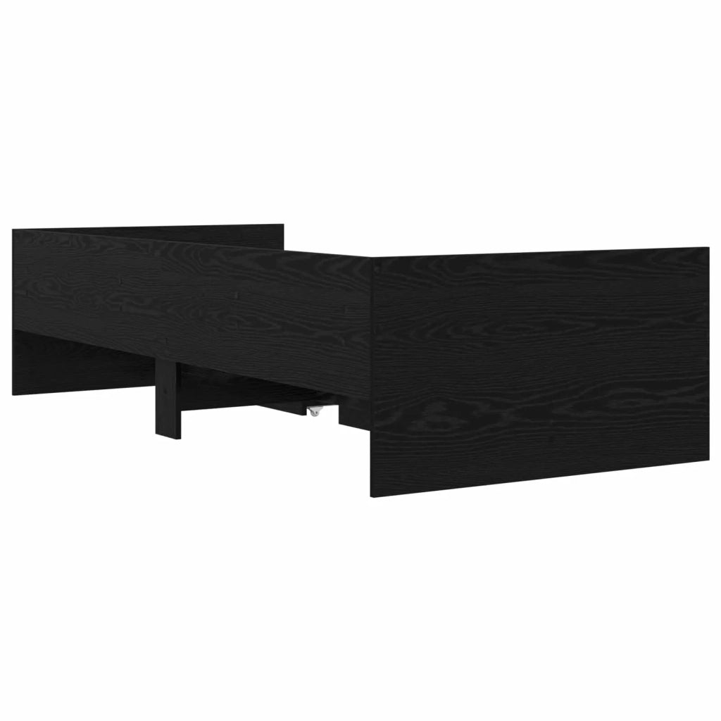 Telaio del letto con storage Rovere Nero 80 x 200 cm 3429619