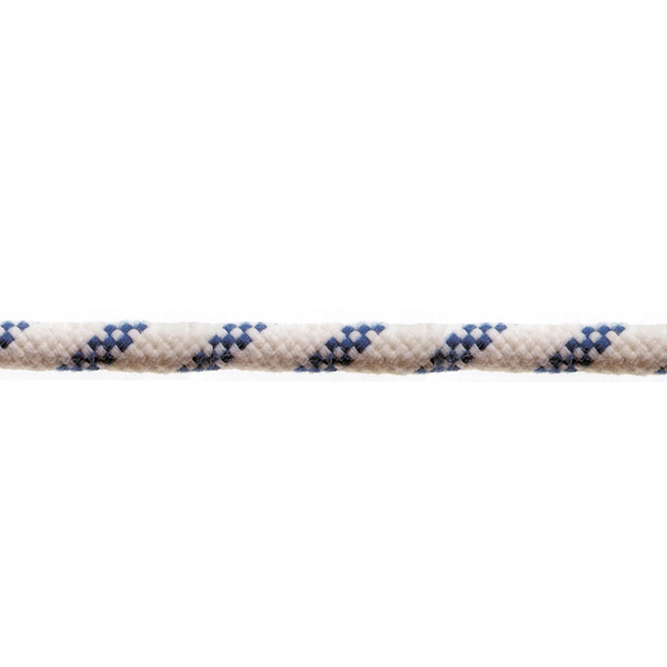 Corda in poliestere  Ã˜ 10 mm. bianco/blu 50 mt.