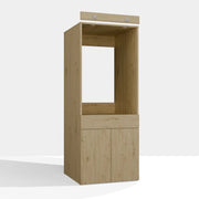 Mobile bagno per lavatrice o asciugatrice POLA twin 1s cassetto rovere artisan