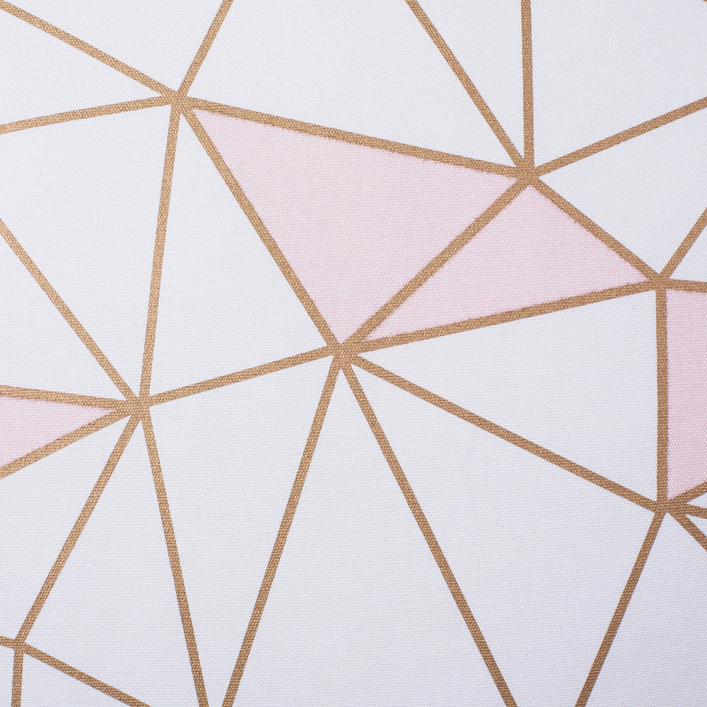 Set di 2 cuscini decorativi in cotone rosa motivo geometrico 45 x 45 cm Decor Accessori