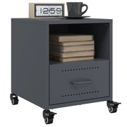 Comodini 2 pz-Set di 2 Tavolino da notte Antracite 36x39x43,5 cm in Acciaio 674631