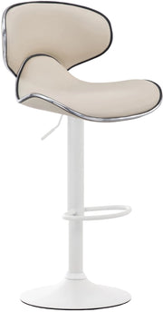 Sgabello Las Vegas V2 in similpelle crema,bianco