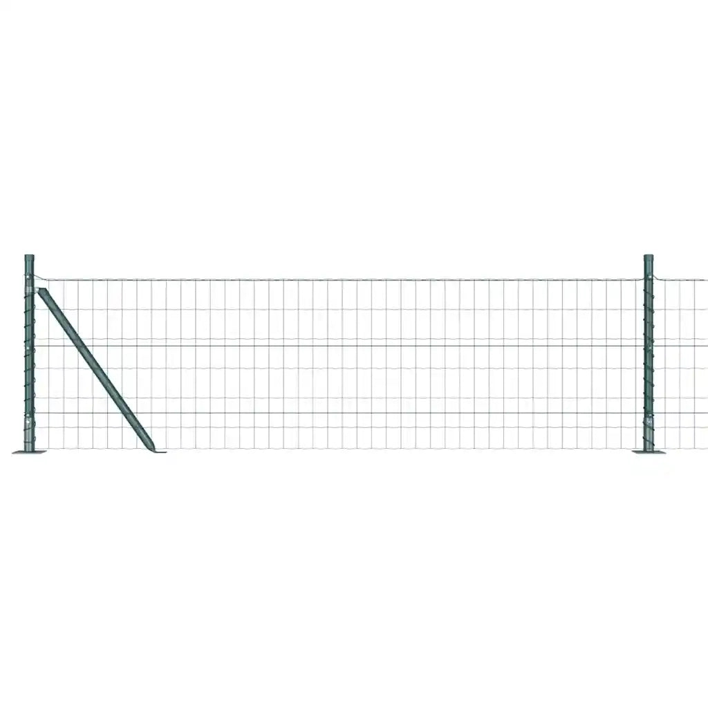 Recinzione con Posto Verde 0,6 x 25 m Acciaio e PVC
