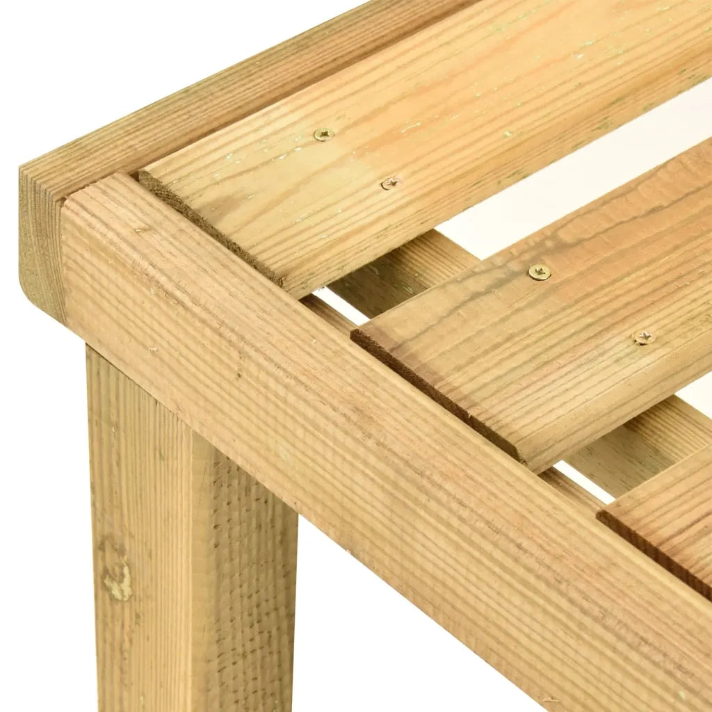 Lettino Prendisole da Giardino in Legno di Pino Impregnato 315396