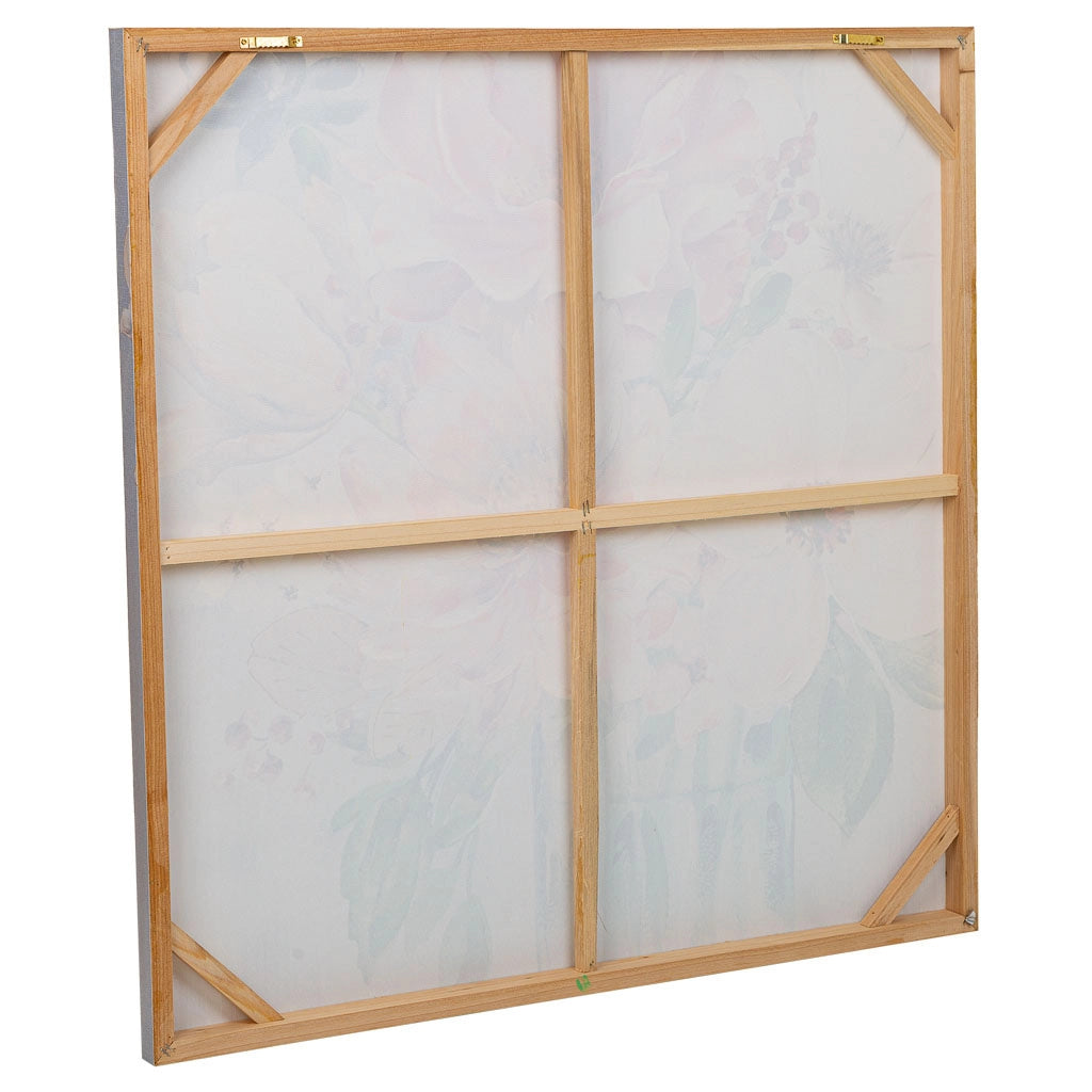 Quadro dipinto a mano con rilievo multicolore 80x80x3h cm